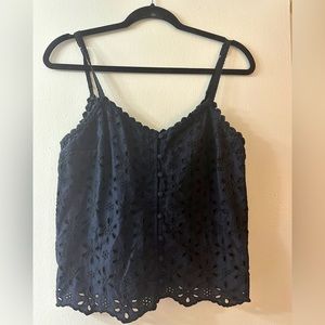Abercrombie and Fitch Eyelet Top